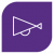 Purple Megaphone Icon in Leader Graphic Box