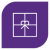 Purple Gift Box Icon in Leader Graphic Box