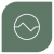 Military Green Circle with Graphic Line Icon in Leader Graphic Box