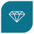 Teal Diamond Icon in Leader Graphic Box